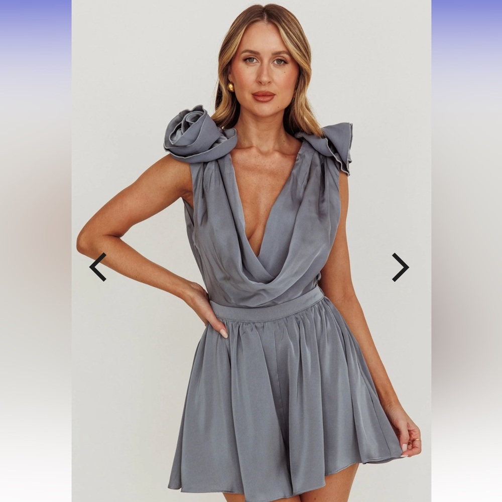 Selfie Leslie Sky Blue Romper - Picture 2 of 8